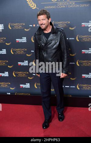 21 février 2022, Madrid, Madrid, Espagne: Antonio Banderas assiste à la première de Madrid au Capitol Cinema le 21 février 2021 à Madrid, Espagne (Credit image: © Jack Abuin/ZUMA Press Wire) Banque D'Images