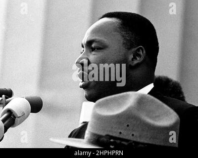 Le Dr Martin Luther King, Jr. A prononcé son « discours de rêve » lors de la marche sur Washington CA. 28 août 1963 Banque D'Images