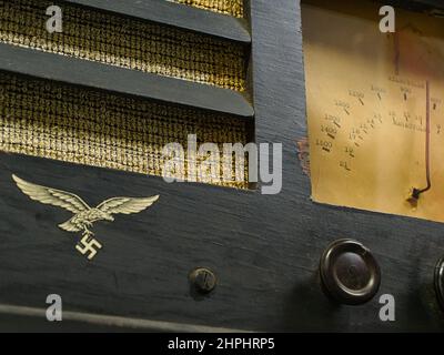 Ondes courtes allemandes de la radio Nazi Luftwaffe Banque D'Images