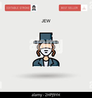 Jew simple vector. Illustration de Vecteur