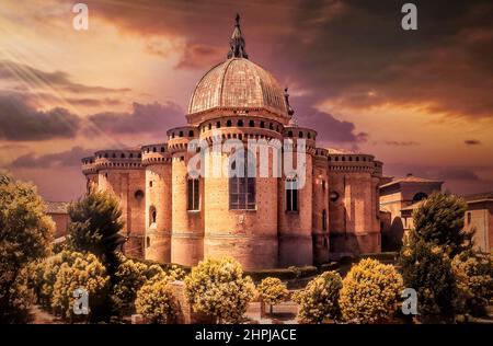 Italie Loreto Le sactuary du saint house Banque D'Images