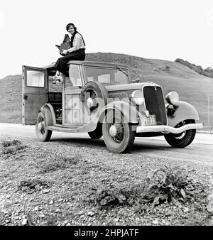 Rondal Partridge - photo portrait de Dorothea Lange Banque D'Images