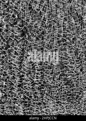 Texture verre cassé avec fissures. Résumé de l'écran fissuré smartphone de choc Banque D'Images