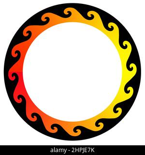 Cadre de la vague Banque D'Images