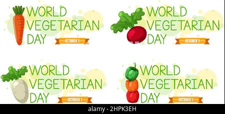 Illustration de l'affiche de la Journée mondiale des légumes Illustration de Vecteur