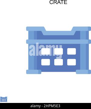 Icône de vecteur simple de caisse. Modèle de conception de symbole d'illustration pour élément d'interface utilisateur Web mobile. Illustration de Vecteur