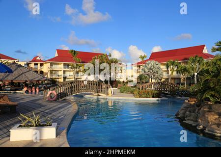 Mystique St Lucia par Royalton, Reduit Beach, Rodney Bay, gros Islet, Sainte-Lucie, Îles du vent, Petites Antilles, Antilles occidentales, Mer des Caraïbes Banque D'Images