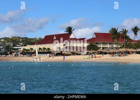 Mystique St Lucia par Royalton, Reduit Beach, Rodney Bay, gros Islet, Sainte-Lucie, Îles du vent, Petites Antilles, Antilles occidentales, Mer des Caraïbes Banque D'Images