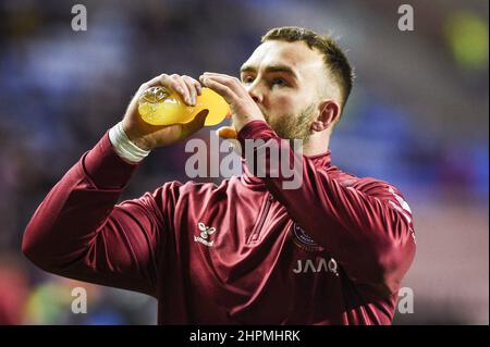 Wigan, Angleterre - 18 février 2022 - lors de la ligue de rugby Betfred Super League Round 2 Wigan Warriors vs Leeds Rhinos au stade DW, Wigan, Royaume-Uni Dean Williams Banque D'Images