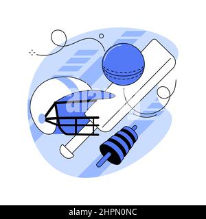 Illustration du vecteur du concept abstrait du cricket. Illustration de Vecteur