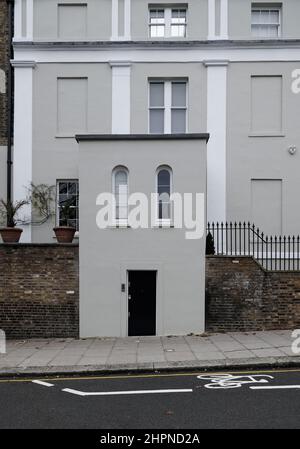 Petite extension de la villa résidentielle haut de gamme à Notting Hill, Londres, Royaume-Uni Banque D'Images