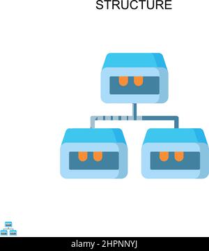 Icône de vecteur simple de structure.Modèle de conception de symbole d'illustration pour élément d'interface utilisateur Web mobile. Illustration de Vecteur