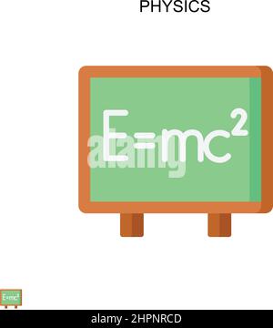 Icône de vecteur simple Physics.Modèle de conception de symbole d'illustration pour élément d'interface utilisateur Web mobile. Illustration de Vecteur