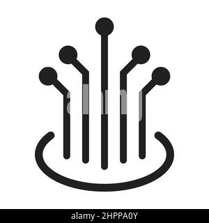 vecteur d'icône de câble à fibre optique pour la conception graphique, le logo, le site web, les médias sociaux, l'application mobile, Illustration de l'interface utilisateur Illustration de Vecteur