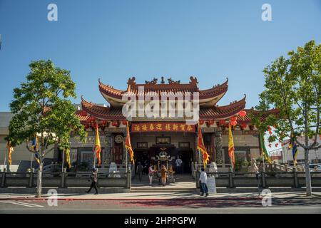 Temple Thien Hau Los Angeles Banque D'Images