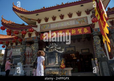 Temple Thien Hau Los Angeles Banque D'Images