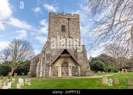 L'église Saint-Margare d'Antioche à St Margare à Cliffe, Douvres, Kent. Banque D'Images