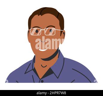 Happy Man dans des vêtements décontractés Illustration de Vecteur