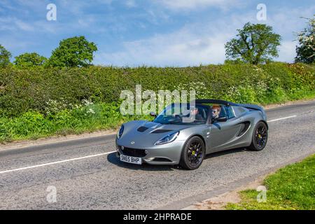 2015 Lotus Elise S S 6 SPEED MANUAL ; en route vers le spectacle de voiture Capesthorne Hall Classic May, Cheshire, Royaume-Uni Banque D'Images