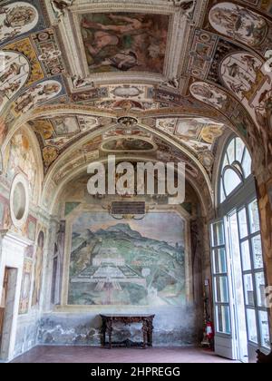 Italie, Latium, Bagnaia, Villa Lante, le jardin Banque D'Images