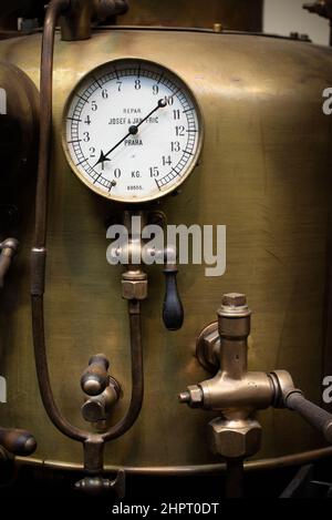 Indicateurs analogiques de mesure - équipement de style rétro steampunk Banque D'Images