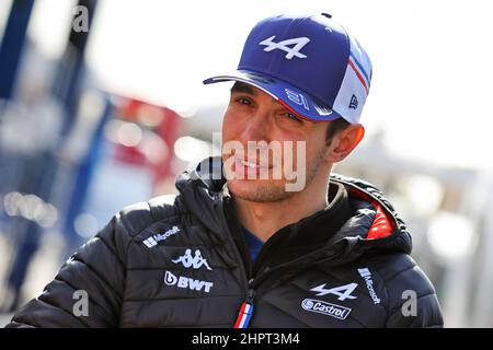Barcelone, Espagne. 23rd févr. 2022. Esteban Ocon (FRA) Alpine F1 Team. Test Formula One, jour 1, mercredi 23rd février 2022. Barcelone, Espagne. Banque D'Images