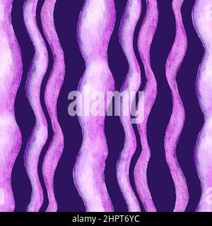 Aquarelle ligne sans couture jolie texture enfant. Motif sans coutures pour bébé. Banque D'Images