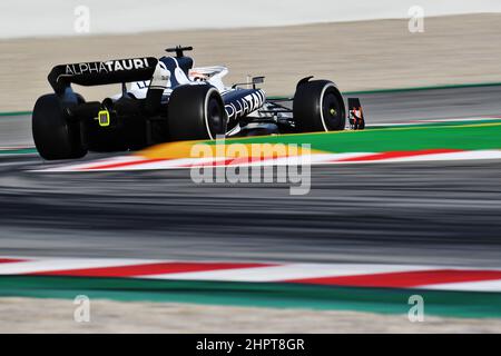 Yuki Tsunoda (JPN) AlphaTauri AT03. 23.02.2022. Test de Formule 1, première journée, Barcelone, Espagne. Mercredi. Le crédit photo doit être lu : images XPB/Press Association. Banque D'Images