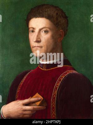 Portrait de Piero de' Medici ('la gouté') (1416-1469) par Agnolo Bronzino (1503-1572), huile sur bois, 1550-70 Banque D'Images