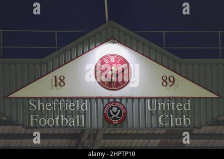 Sheffield, Royaume-Uni. 23rd févr. 2022. Vue générale à l'intérieur du stade Bramall Lane, avant le match de championnat Sky Bet entre Sheffield United et Blackburn Rovers à Sheffield, Royaume-Uni, le 2/23/2022. (Photo de James Heaton/News Images/Sipa USA) crédit: SIPA USA/Alay Live News Banque D'Images