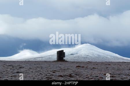 Forsinard coule la tour d'obsevation RSPB, Sutherland Banque D'Images