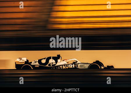 Yuki Tsunoda (JPN) AlphaTauri AT03. 23.02.2022. Test de Formule 1, première journée, Barcelone, Espagne. Mercredi. Le crédit photo doit être lu : images XPB/Press Association. Banque D'Images