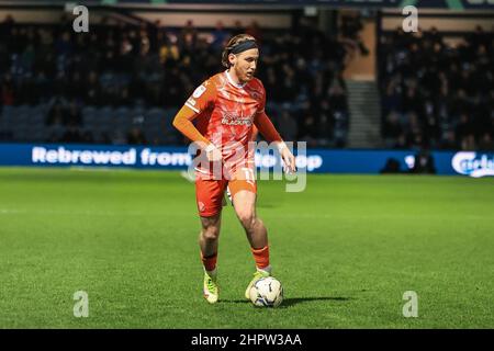 Londres, Royaume-Uni. 23rd févr. 2022. Josh Bowler #11 de Blackpool Breaks à Londres, Royaume-Uni le 2/23/2022. (Photo de Mark Cosgrove/News Images/Sipa USA) crédit: SIPA USA/Alay Live News Banque D'Images