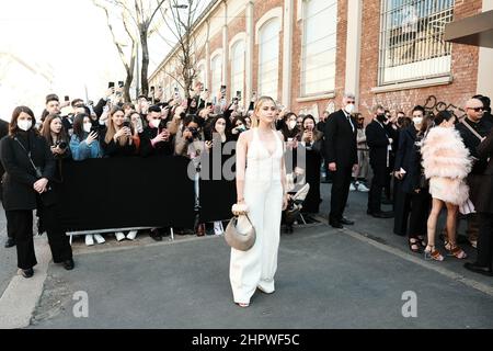 Valentina Ferragni assiste au Fendi Fashion Show pendant la semaine féminine de la mode automne/hiver à Milan Banque D'Images