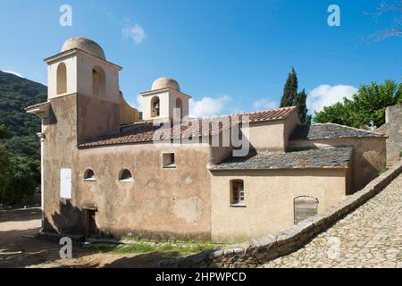 Église de Pigna, Corse, France Banque D'Images