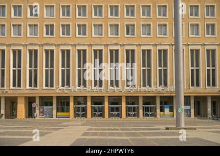 Bâtiment central, Eagle-Square, Platz der Luftbruecke, aéroport, Tempelhof, Berlin, Allemagne Banque D'Images