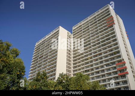 Bâtiments préfabriqués, Leipziger Strasse, Mitte, Berlin, Allemagne Banque D'Images