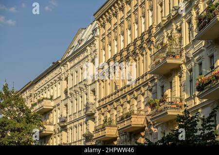 Anciens bâtiments, Planufer, Kreuzberg, Berlin, Allemagne Banque D'Images