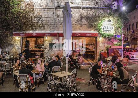 Cafe Urbano, Jaffa, tel Aviv, Israël Banque D'Images