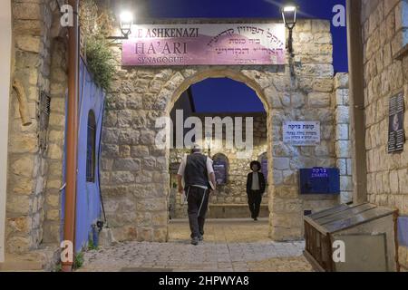 Synagogue Ashkenazi HaAri, Safed, Israël Banque D'Images