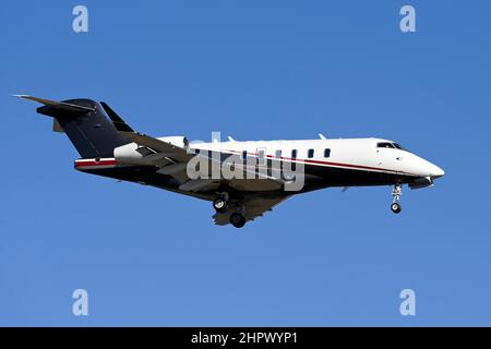 Avion Global Jet Luxembourg, Bombardier BD-100-1A10 Challenger 350, LX-GJM Banque D'Images