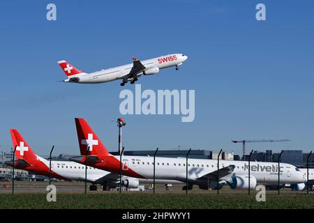 Aircraft Swiss, Airbus A330-300, HB-JHN Banque D'Images
