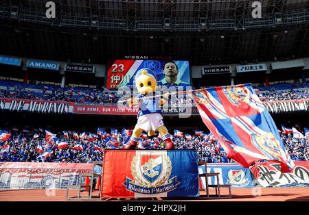 Nissan Stadium, Kanagawa, Japon. 23rd févr. 2022. Marinos-kun (FMarinos), 23 FÉVRIER 2022 - football : 2022 J1 rencontre de la ligue entre Yokohama F. Marinos 4-2 Kawasaki Frontale au Nissan Stadium, Kanagawa, Japon. Credit: AFLO/Alay Live News Banque D'Images