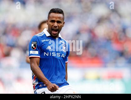 Nissan Stadium, Kanagawa, Japon. 23rd févr. 2022. Elber (F. Marinos), 23 FÉVRIER 2022 - football : 2022 J1 match de la ligue entre Yokohama F. Marinos 4-2 Kawasaki Frontale au Nissan Stadium, Kanagawa, Japon. Credit: AFLO/Alay Live News Banque D'Images