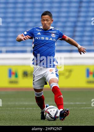 Nissan Stadium, Kanagawa, Japon. 23rd févr. 2022. Takuya Kida (F.Marinos), 23 FÉVRIER 2022 - football : 2022 J1 rencontre de la ligue entre Yokohama F. Marinos 4-2 Kawasaki Frontale au Nissan Stadium, Kanagawa, Japon. Credit: AFLO/Alay Live News Banque D'Images