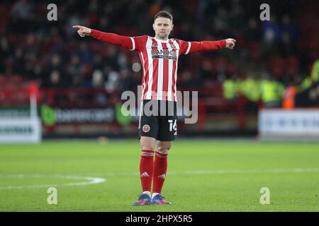 Sheffield, Royaume-Uni. 23rd févr. 2022. Oliver Norwood #16 de Sheffield United lors du match de championnat Sky Bet entre Sheffield United et Blackburn Rovers à Bramall Lane à Sheffield, Royaume-Uni, le 2/23/2022. (Photo de James Heaton/News Images/Sipa USA) crédit: SIPA USA/Alay Live News Banque D'Images