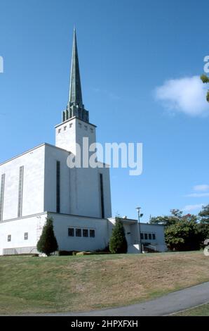 Église de Mormon à Londres. Église des Saints des derniers jours (Église LDS) NewChapel, Surrey, Royaume-Uni Banque D'Images