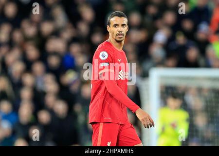 Liverpool, Royaume-Uni. 23rd févr. 2022. Joel Matip #32 de Liverpool à Liverpool, Royaume-Uni, le 2/23/2022. (Photo de Conor Molloy/News Images/Sipa USA) crédit: SIPA USA/Alay Live News Banque D'Images