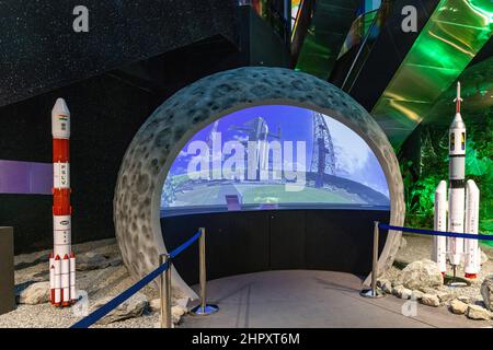 À l'intérieur du pavillon de l'Inde, dans le quartier Al Forsan, à l'EXPO 2020 de Dubaï, aux Émirats arabes Unis. Banque D'Images