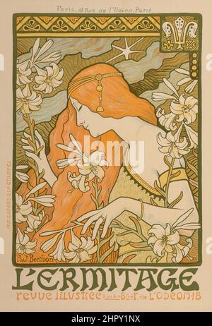 Artiste : Paul Berthon - l'ermitage - Maitres de l'affiche, planche 227 - 1900 - style art nouveau. Banque D'Images